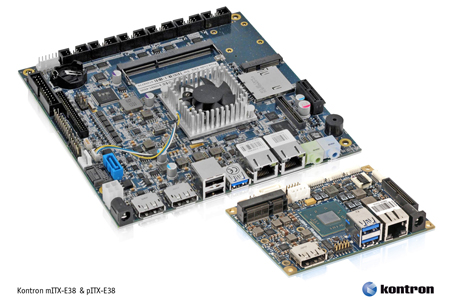 foto Kontron anuncia dos placas madre embebidas con procesador Intel® Atom™ E3800.